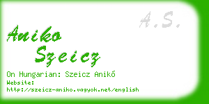 aniko szeicz business card